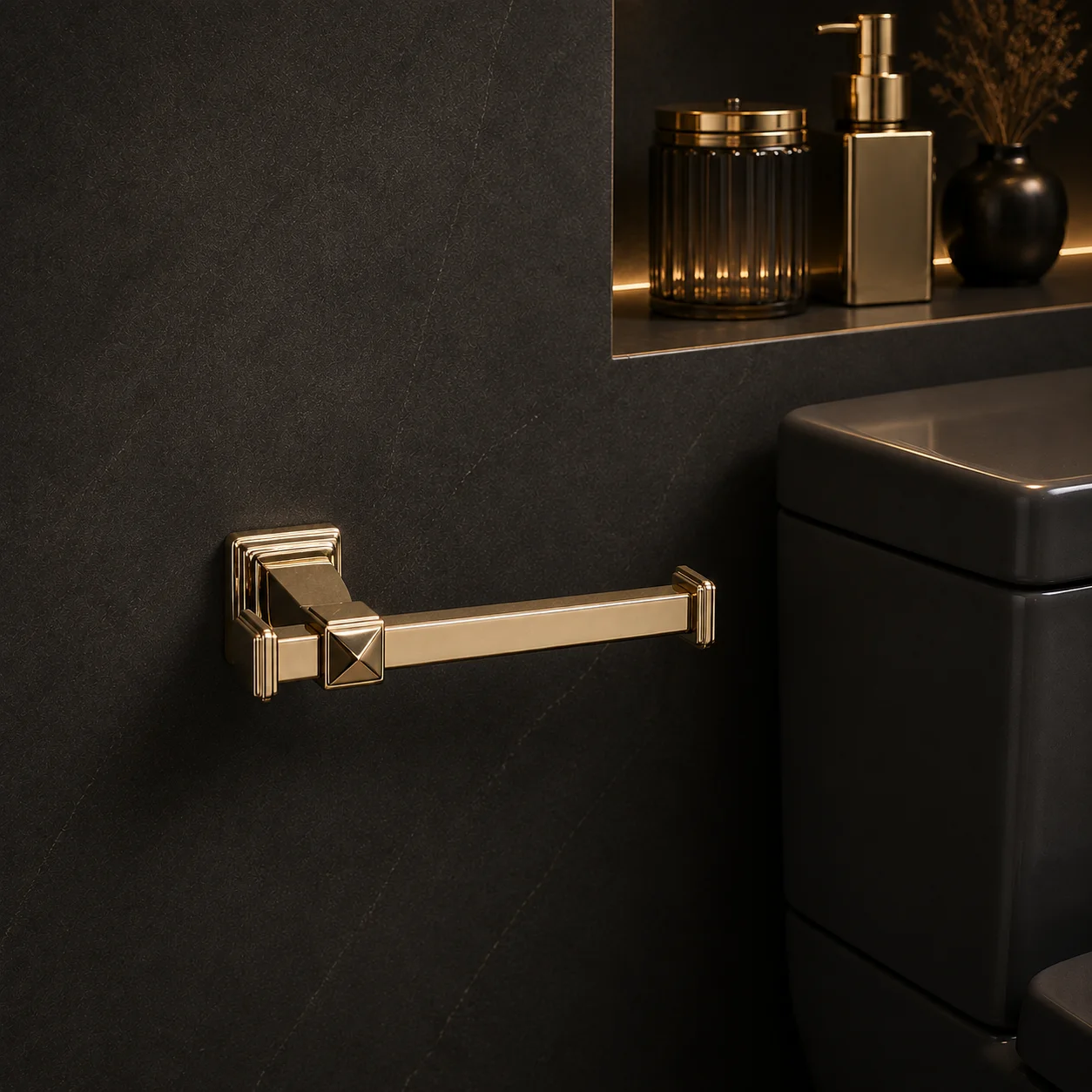 System Dorik Tuvalet Kağıtlığı Gold Renk (BA1036 002 GL) - 1