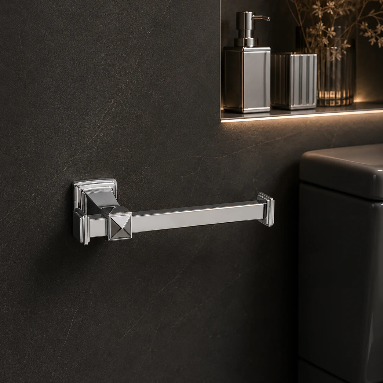 System Dorik Tuvalet Kağıtlığı Krom Renk (BA1036 002 CR) - 1