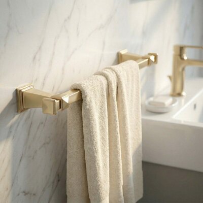 System Dorik 45cm Uzun Havluluk Gold Renk (BA1036 004 GL) - System Banyo