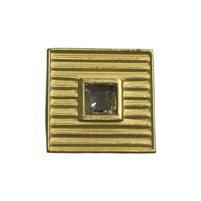 System Düğme Mobilya Kulbu Mat Altın Swarovski Taşlı 8mm Kulp Seri Sonu (SY4412 0008 GLM-SW2) - 1