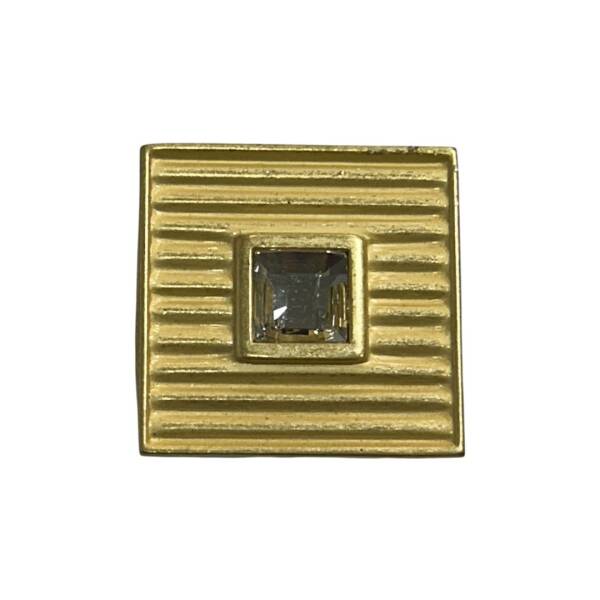System Düğme Mobilya Kulbu Mat Altın Swarovski Taşlı 8mm Kulp Seri Sonu (SY4412 0008 GLM-SW2) - 1