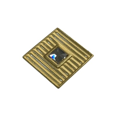 System Düğme Mobilya Kulbu Mat Altın Swarovski Taşlı 8mm Kulp Seri Sonu (SY4412 0008 GLM-SW2) - 3