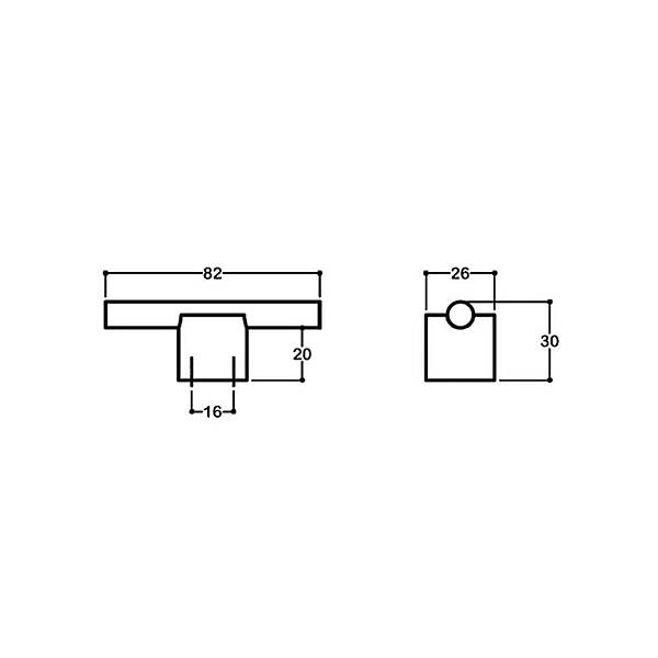 System Düğme Mobilya Kulbu Rose Renk 16mm Kulp (SY7415 0016 RS-RS) - 4