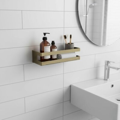 System Banyo Rafı Antik Sarı Renk 25cm (BA3000 043 ABM) - 3