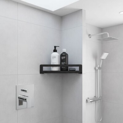 System Banyo Rafı Siyah Renk (BA3008 043 AL6) - System Banyo
