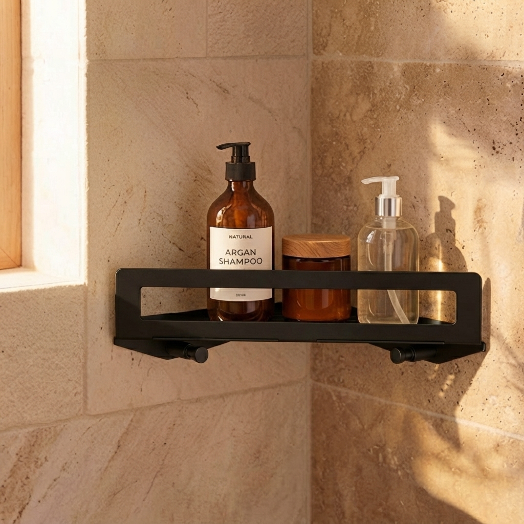 System Banyo Rafı Siyah Renk (BA3008 043 AL6) - System Banyo