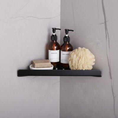 System Banyo Rafı Siyah Renk (BA3010 043 AL6) - System Banyo