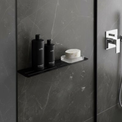 System Banyo Rafı Siyah Renk (BA3005 043 AL6) - System Banyo