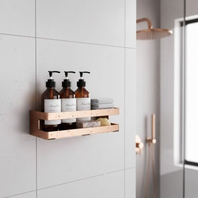 System Banyo Rafı Rose Renk (BA3000 043 RS) - System Banyo