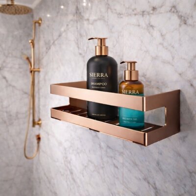 System Banyo Rafı Rose Renk (BA3000 043 RS) - System Banyo