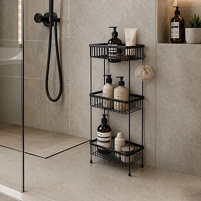 System Duş Rafı Siyah (BA3013 047 AL6) - 1