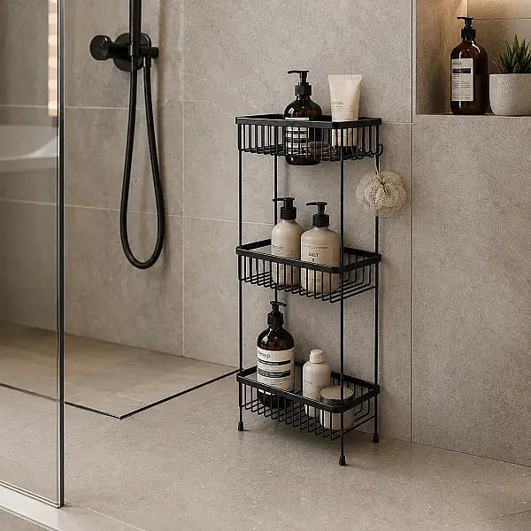 System Duş Rafı Siyah (BA3013 047 AL6) - 1