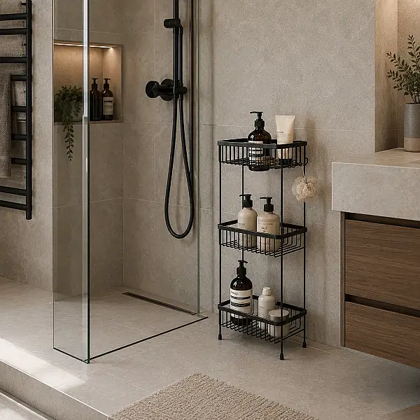 System Duş Rafı Siyah (BA3013 047 AL6) - 2