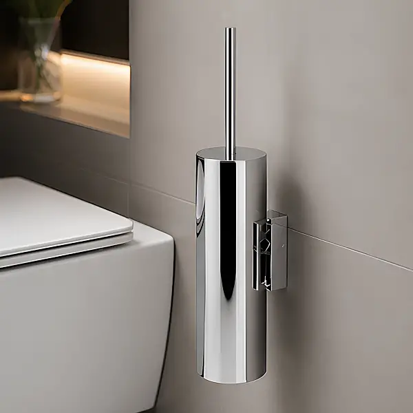 System Duvara Monte Klozet Fırçası Krom Renk (BA1017 009 CR) - 1