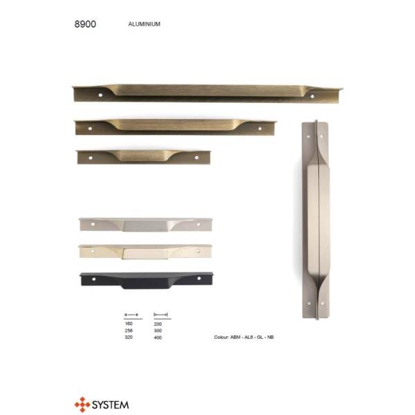 System Mobilya Kulbu Krom Renk 320mm Seri Sonu Kulp (SY8900 0320 CR) - 3