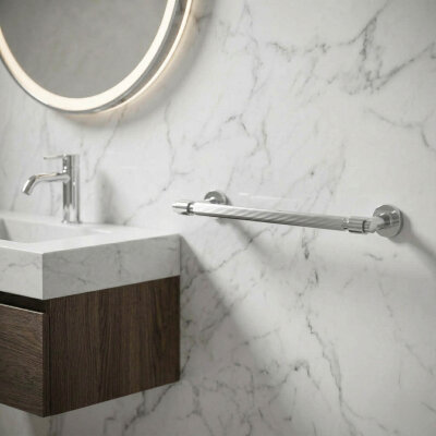 System Ezel Uzun Havluluk Krom (BA1031 004 CR) - System Banyo