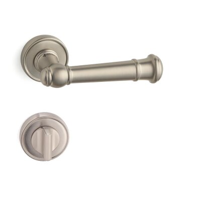 System Figaro Nikel Saten Renk Rozetli Kapı Kolu (HA235RO14 NBM) - System (1)