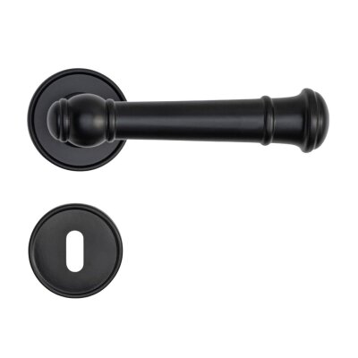 System Figaro Rozetli Kapı Kolu Siyah (HA235RO14 AL6) - System (1)