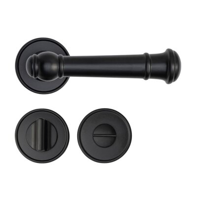 System Figaro Rozetli Kapı Kolu Siyah (HA235RO14 AL6) - 3