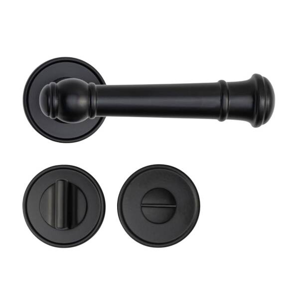 System Figaro Rozetli Kapı Kolu Siyah (HA235RO14 AL6) - 3