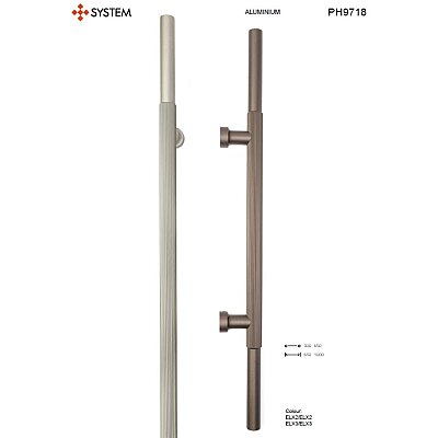 System Fırçalı Bronz Renk 30cm Çekme Kol (PH9718 0300 ELX3-ELX3) - 3