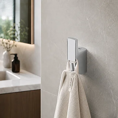 System Flat Tekli Askılık Krom Renk (BA1019 001 CR) - System Banyo (1)