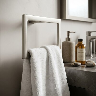 System Flat Halka Havluluk Nikel Saten Renk (BA1019 005 NBM) - System Banyo