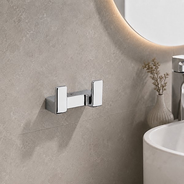 System Flat İkili Askılık Krom (BA1019 012 CR) - 1
