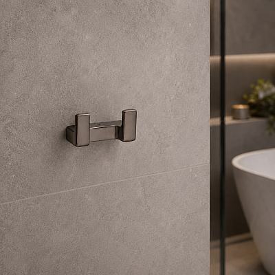System Flat İkili Askılık Füme Renk 43X37X80 mm (BA1019 012 BBN) - 3