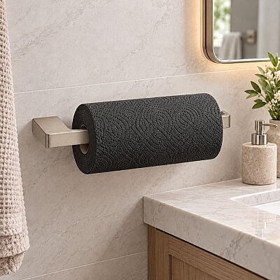 System Flat Kağıt Havluluk Nikel Saten Renk (BA1019 003 NBM) - System Banyo (1)