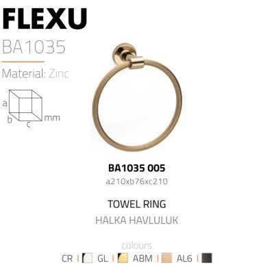 System Flexu Halka Havluluk Antik Sarı Renk (BA1035 005 ABM) - 2