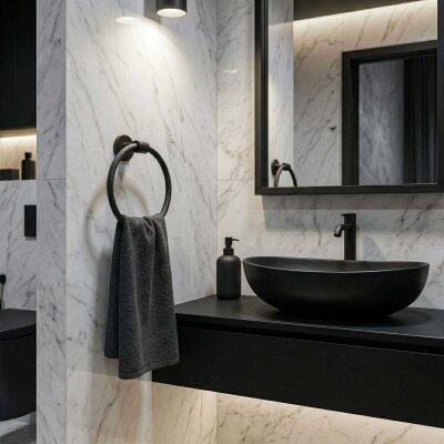 System Flexu Halka Havluluk Siyah Renk (BA1035 005 AL6) - 1