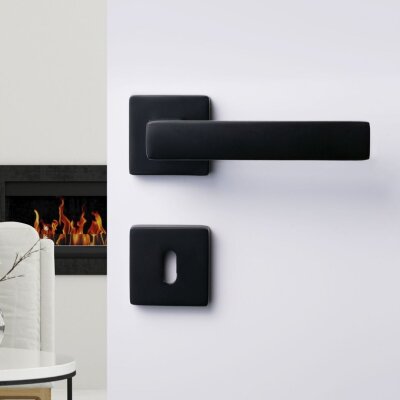 System Fosil Kapı Kolu Siyah Renk (HA124RO11 AL6) - System