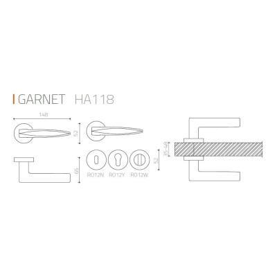 System Garnet Kapı Kolu Saten Renk Seri Sonu (HA118RO12 NB) - 3