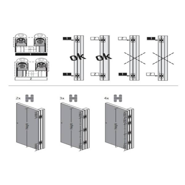 System Gizli Menteşe Altın Renk 76x14mm 16kg (HG104HT01 GL) - 5
