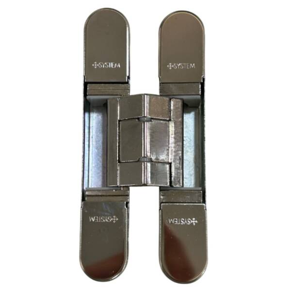 System Gizli Menteşe Parlak Nikel Renk 128x22mm 60kg (HG105HT01 PN) - 1