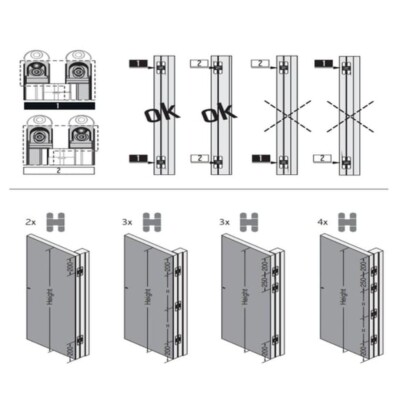 System Gizli Menteşe Saten Renk 128x22mm 60kg (HG105HT01 AL2) - System (1)