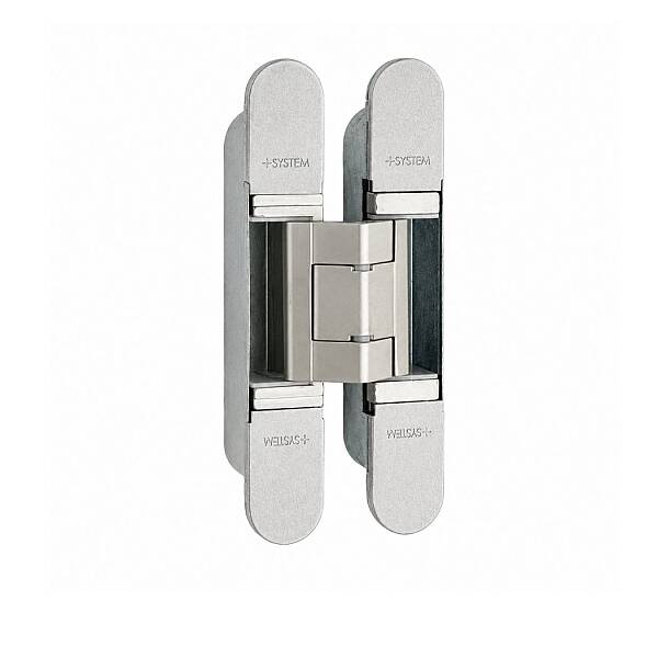 System Gizli Menteşe Saten Renk 128x22mm 60kg (HG105HT01 AL2) - 1