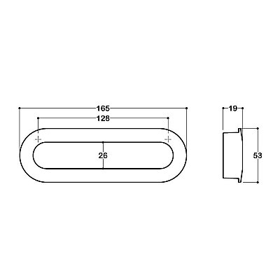 System Gömme Mobilya Kulbu Saten 128mm Kulp (SY7471 0128 NBM) - System (1)