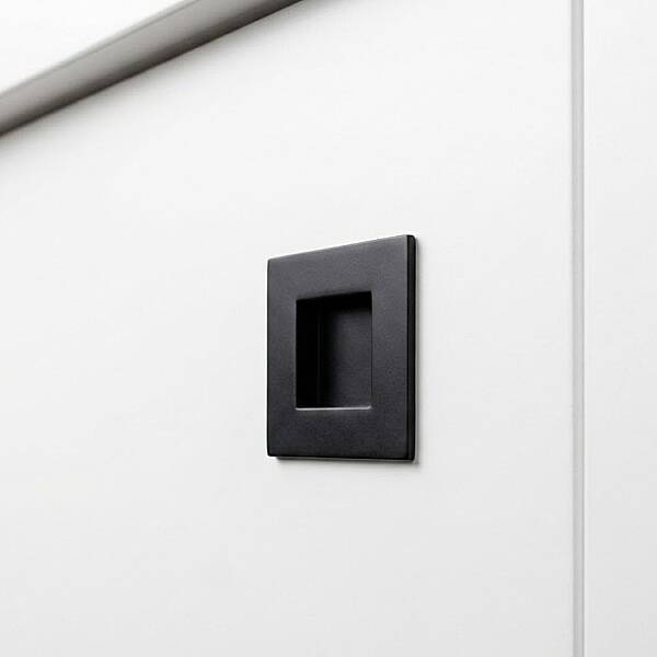 System Gömme Mobilya Kulbu Siyah Renk 16mm Kulp (SY7483 0016 AL6) - 1