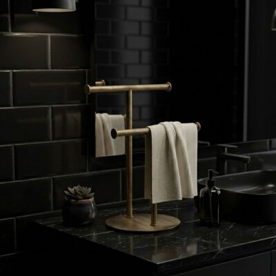 System Hareketli Havluluk Antik Sarı Rengi (BA4001 055 ABM) - System Banyo