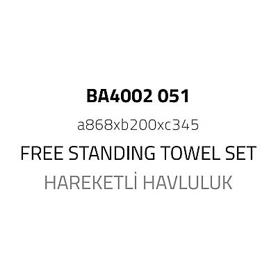 System Hareketli Havluluk Beyaz Renk (BA4002 551 AL7) - System Banyo (1)