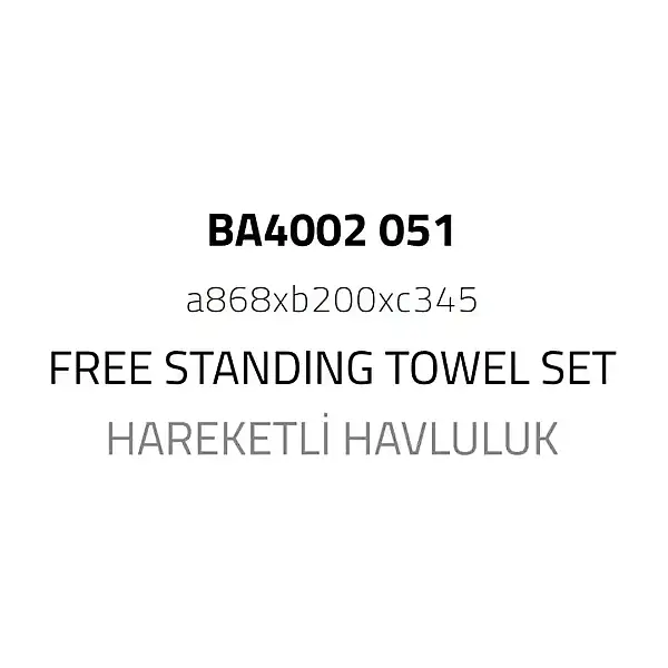 System Hareketli Havluluk Beyaz Renk (BA4002 551 AL7) - 2