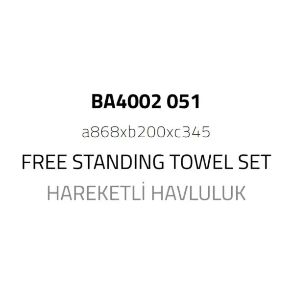 System Hareketli Havluluk Beyaz Renk (BA4002 051 AL7) - 2