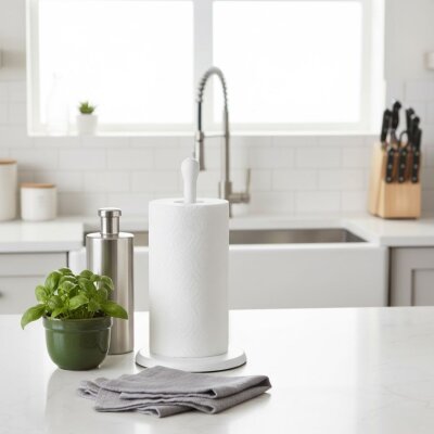 System Hareketli Havluluk Beyaz Renk (BA4044 053 AL7) - System Banyo