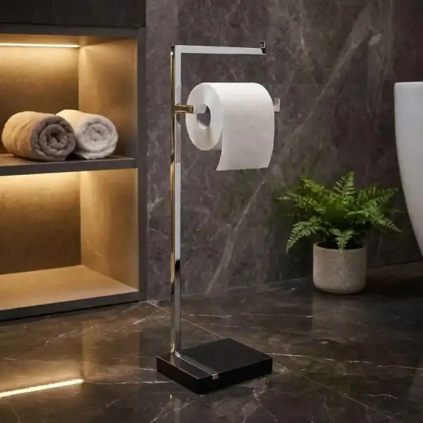 System Hareketli Wc Set Krom/Siyah (BA4008 051 CR) - 1