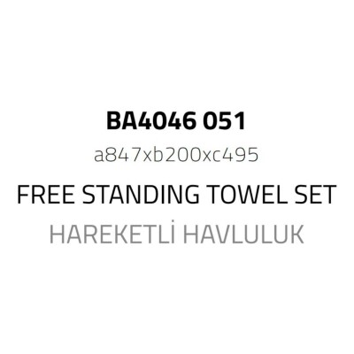 System Hareketli Havluluk Krom Renk (BA4046 051 CR) - 2