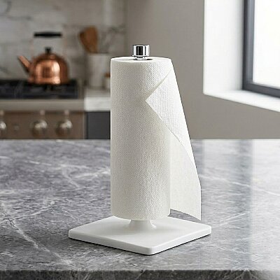 System Masaüstü Kağıt Havluluk Beyaz-Krom (BA4016 053 R1-CR) - System Banyo