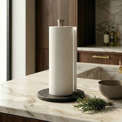 System Masaüstü Kağıt Havluluk Siyah/Saten (BA4017 053 R2-NBM) - System Banyo