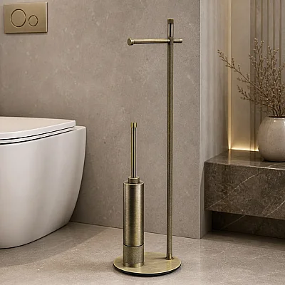 System Hareketli Wc Set Antik Sarı Renk (BA4011 048 ABM) - 1